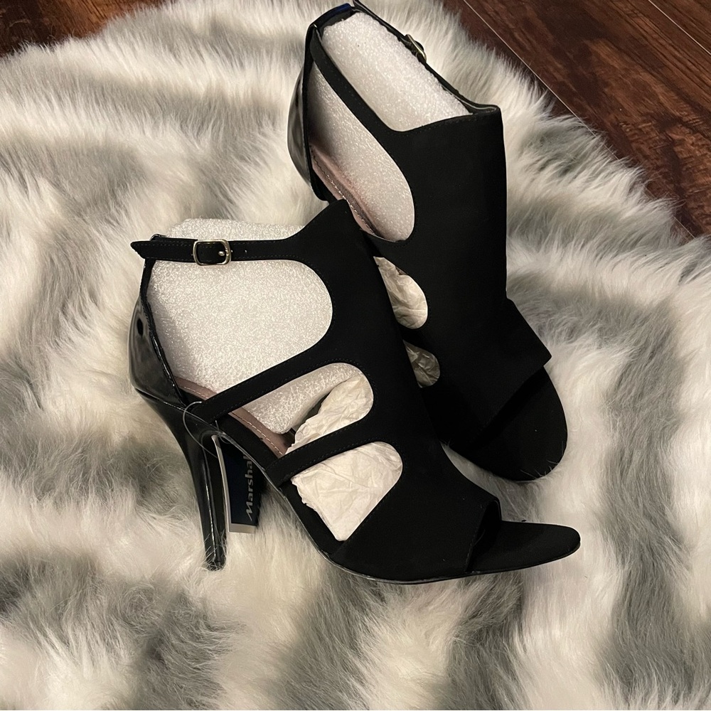 Secret Celebrity Black Strappy Heels